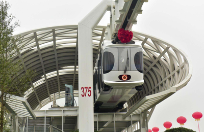 悬挂式轨道交通系统——成都中唐空铁试验线